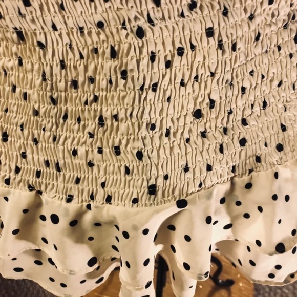 Polka dots and cream coloured dress xo - Picture 3 of 3